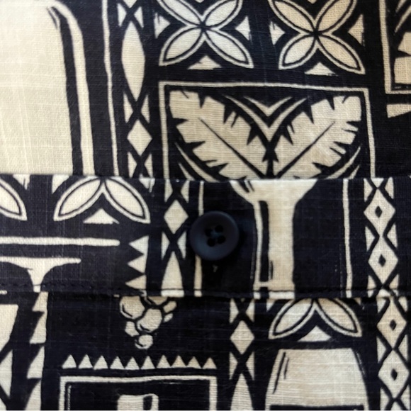 CHRIS’S STUFF Button Down Short Sleeve Wine Themed Shirt Black Size Large - Picture 4 of 8